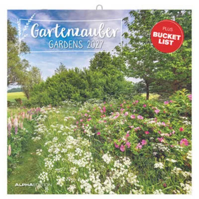 Produktbild von Gartenzauber 2027 Kalender, 30x30 cm, Gartenfotografien, 6-sprachig, Notizfelder