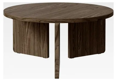 Produktbild von Couchtisch Wohnzimmertisch Beistelltisch Kaffeetisch Rund 85 cm Sofatisch Wisconsin Walnuss