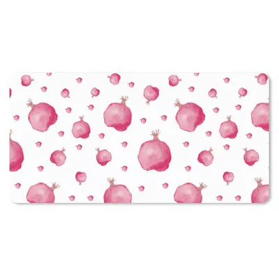 Produktbild von MuchoWow® Schreibtischunterlage Granatapfel - Obst - Muster 80x40 cm - XXL Mauspad - Gaming Mauspad