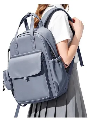 Image de Sac à dos pour filles, compartiment pour ordinateur portable de 15,6 pouces, bleu-violet, idéal pour l'école et les voyages