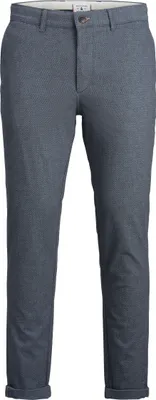 Produktbild von Jack & Jones 12206199, Chino, Erwachsener, Blau, Baumwolle, Elasthan, Nicht bleichen, Feinwäsche (30°C)