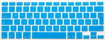 Produktbild von System-S Silikon Tastaturschutz Tastaturabdeckung QWERTZ Deutsche Tastatur Abdeckung Schutz für MacBook Pro 13" 15" 17" iMac MacBook Air 13" in Türkis