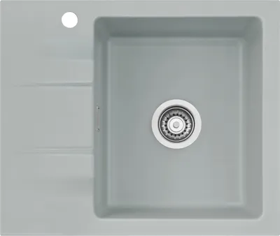 Produktbild von Systemceram KeraDomo Spüle GENEA 60 in TITAN mit Handbetätigung / Einbauspüle