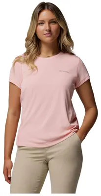 Produktbild von T-Shirt Columbia Camiseta Columbia Zero Rules Light manga corta rosa claro pastel mujer für Damen