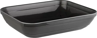 Produktbild von APS 85132 GN 1/2 Schale EMMA, 32,5 x 26,5 cm, Höhe 7,5 cm, Melamin, grau, 3,5 Liter