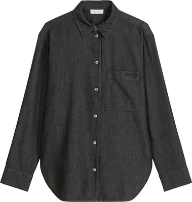 Produktbild von Marc OŽPolo Casual (318) Blouse, casual fit, round hem, ches, rinse wash denim 007 007 40