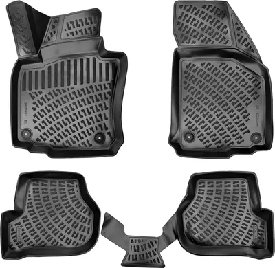 Produktbild von Rizline kompatibel mit Skoda Octavia II (1Z) 2004-2012 Autofußmatten Auto Allwetter 3D Gummimatten