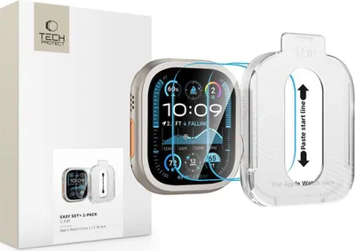 Immagine prodotto di Tech-Protect Easy Set+ 2-Pack Vetro temperato per Apple Watch Ultra 1 / 2 49 Mm - Trasparente