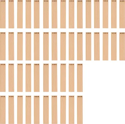 Immagine prodotto di Stoppini in legno con incisione - Stelle 100 x 20 x 1 mm, 50 pezzi