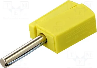 Obrázek produktu pro 1x Banánový konektor, 4 mm, izolovaný (ne), žlutý, 42 V, 20 A, 40 mm, 3,86 g, 215-511