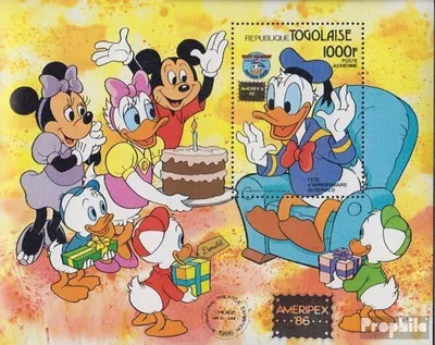 Produktbild von Briefmarken Togo 1986 Mi Block288 (kompl.Ausg.) postfrisch Donald Duck