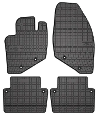 Image de Tapis de sol en caoutchouc pour Volvo S60 I 2000-2009 (liftback) – 4 pièces, noirs, sur mesure