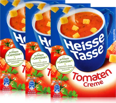 Produktbild von Heisse Tasse Tomaten Creme mit Croûtons 3 Beutel á 21g (3er Pack)
