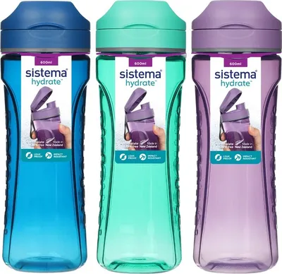 Image de Sistema® Hydrate™ Tritan Bouteille Swift Flip Top 600 ml