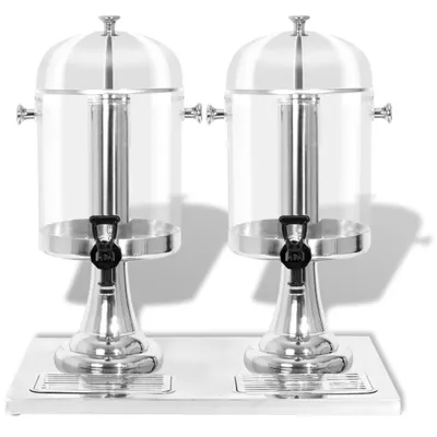Immagine prodotto di Doppio Distributore di Succhi di Frutta e Bibite Acciaio Inossidabile 2 x 8 L