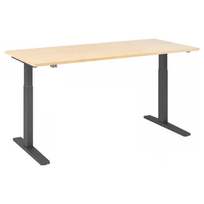Immagine prodotto di Scrivania regolabile in altezza XMKA | 2 motori | 120-180 cm | elettrica | acero, colore telaio:grafite, dimensioni piano tavolo:180 x 80 cm