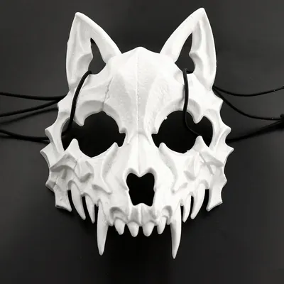 Produktbild von 2 Stück Tier Skelett Maske HAlloween, HallOween Schädel Masken, Tier Skelett Gesichtsmaske, HaLloween Maske Skull, Halloween/Cosplay/Mottoparty MAske, Uni