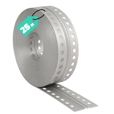 Produktbild von SHELVACI UNIQUE DESIGNS® - 1 x 25m Rolle Profi Bewegungsfugenprofil Trockenbau (PVC 48mm) für alle Plattenstärken - Wand Fugenprofil & Kantenprofil