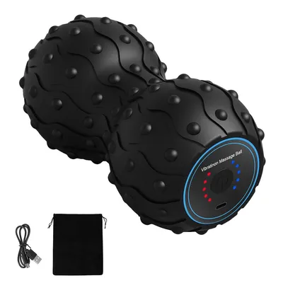 Produktbild von 5-Speed Vibrating Massage Ball, Rechargable Peanut Massage Ball for Fitness, Training, Therapy and Relaxation