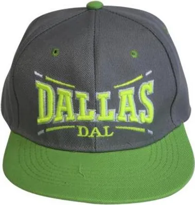 Produktbild von Snapback Baseballcap Stickerei - Dallas - 69364 grau-grün