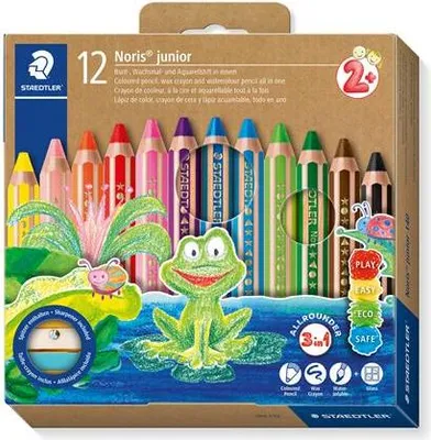 Zdjęcie produktu dla Kredki ołówkowe STAEDTLER Buddy 3w1, różne kolory, 12 szt.