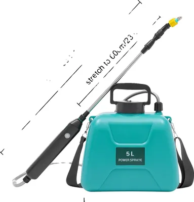 Immagine prodotto di Irroratore elettrico, capacità 5 litri, asta telescopica, verde