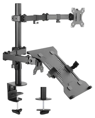 Produktbild von equip Tischhalterung 360° LCD- + Notebookhalterung