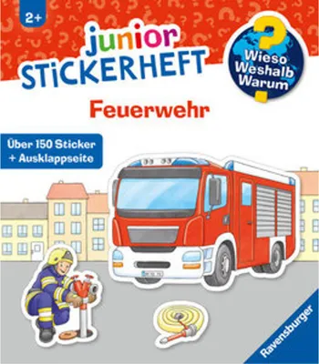 Produktbild von Ravensburger Buch Wieso? Weshalb? Warum? Stickerheft Junior Feuerwehr 60105