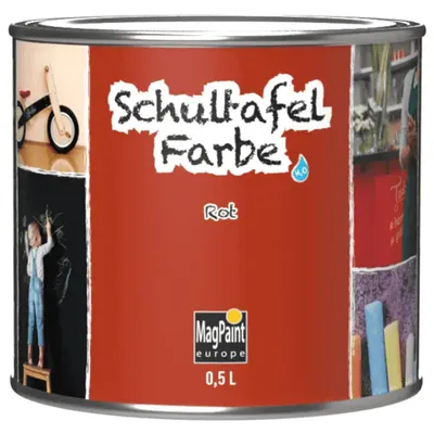 Produktbild von MagPaint Tafelfarbe Rot 500 ml ohne Kreide, Schultafelfarbe, für Wand, Holz & Metall