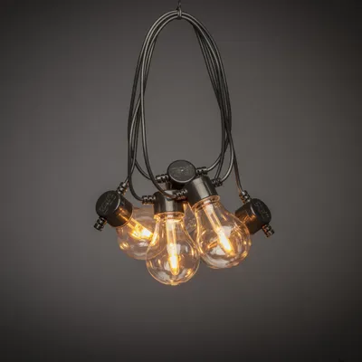 Productafbeelding van 14,5m Partylight lichtsnoer van 10xA60 lampen