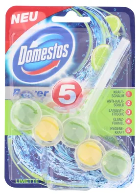 Produktbild von Domestos Power 5 WC Stein Limette 55g