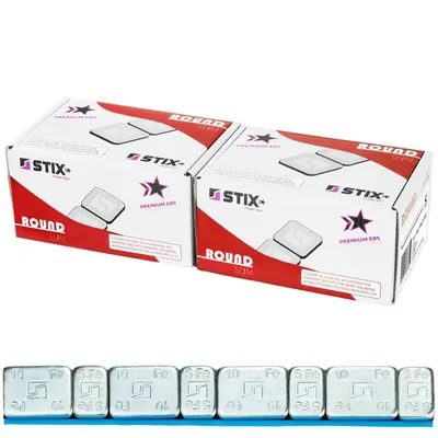 Obrázok produktu pre 200x Vyvažovacie lepiace závažia 5+10g/60g 12KG Zaoblená tyč Pozinkované hliníkové ráfiky