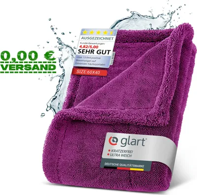 Produktbild von Glart 44TW6P Twist Auto Mikrofaser Trockentuch XXL 60x40cm extrem saugstark