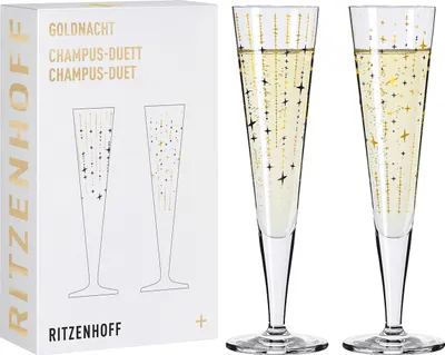 Produktbild von Goldnacht Champagnerglas-Set H24 Von Sonja Eikler