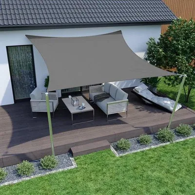 Produktbild von Famanu Sonnensegel 3x4m - Wasserabweisend, UV-Schutz für Garten und Balkon