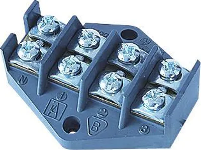 Produktbild von Abzweigplatte 10mm 4-spurig schwarz ZPT4-10.0 83005007