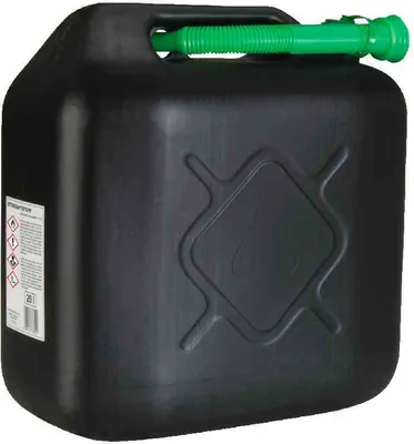Produktbild von cartrend Kraftstoffkanister Kunststoff 20 Liter mit Ausgießer schwarz