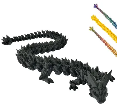 Obrázek produktu pro Dekorační figurka 3D drak – 22 cm | Fantasy sběratelská soška – Černá