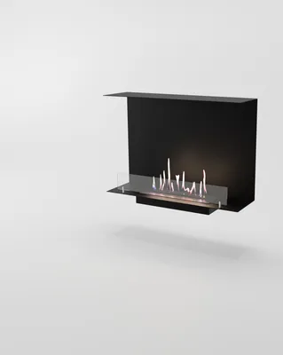 Produktbild von GLOW FIRE Ethanol Kamin Einsatz 'C Side ' | Ethanolkamineinsatz mit 3 Std. Brenndauer und 2 KW Heizleistung | BxHxT: 84x56,8x24 cm