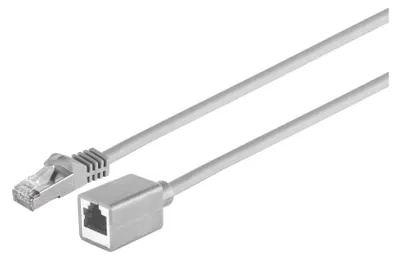 Produktbild von S/CONN maximum connectivity Netzwerkverlängerung-RJ45 Patchkabelverlängerung mit RohkabelCat.7 Rohkabel, S/FTP, PIMF, Halogenfrei, grau, 3,0m (08-62040)