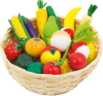 Produktbild von goki 51660 Obst und Gemüse, mehrfarbig (1 Set)