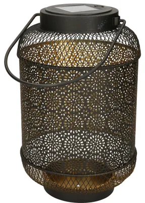 Produktbild von Annas Kollektion Solarlaterne - schwarz - Metall - 16 x 26 cm