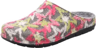 Produktbild von Rohde Damen Hausschuh Pantoffel Filz Muster bunt Rodigo-D 6185, Größe:41 EU, Farbe:Grau