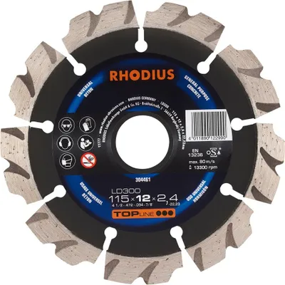 Produktbild von Rhodius Diamantscheiben LD 300 304461 115x12x2,4x22,23 Universal/Beton