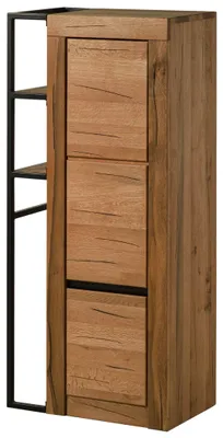 Produktbild von MASSIVMOEBEL24.DE Badschrank Wildeiche / Zerreiche 59x35x130 natur geölt MONTREUX #59