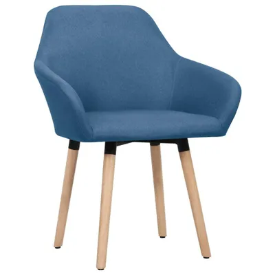 Immagine prodotto di vidaXL Sedie da pranzo 2 pezzi. Tessuto blu