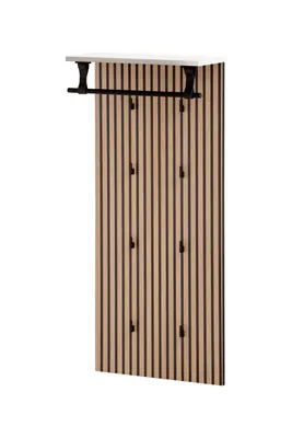Image de Panneau mural Schildmeyer Loft, référence 157121, blanc mat/aspect panneau acoustique, dimensions : 50 x 20,9 x 1 cm
