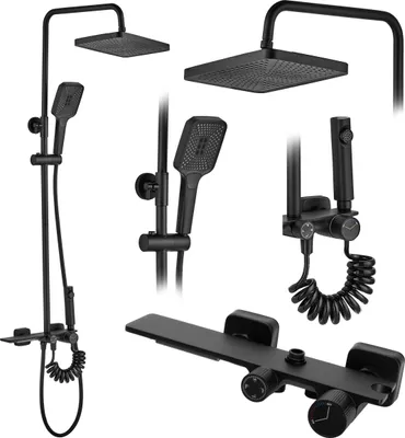 Obrázok produktu pre Sprchový set HELIX čierna (REA-P6618)