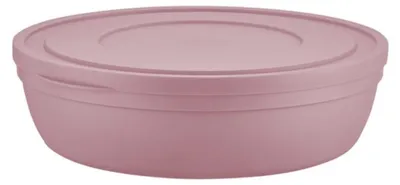 Immagine prodotto di Contenitore piatto con coperchio da 4,0 L - salvaspazio e versatile - Rosa