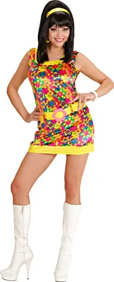Produktbild von Damen Peace & Love Girl (Samtkleid) Größe: L (44/46)